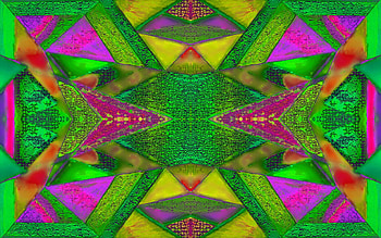 Jolly Green, Abstract, Jimenez, Machorro, Watercolor HD wallpaper