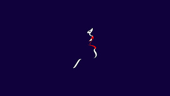 Woman, red lips, minimal HD wallpaper