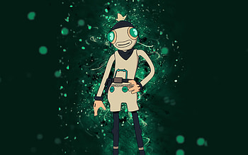 Charlotte Toona Fish, , turquoise neon lights, Fortnite Battle Royale, Fortnite characters, Charlotte Toona Fish Skin, Fortnite, Charlotte Toona Fish Fortnite HD wallpaper