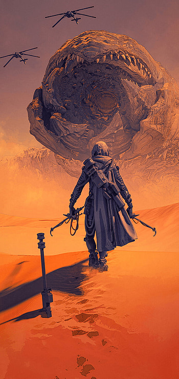 Dune 2021 Epic Sandworm Encounter, movie, Dune (2021) HD phone wallpaper