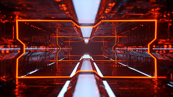 3D, Neon, Backlight, Illumination, Tunnel HD wallpaper