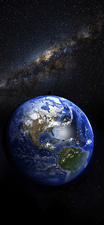 Milky Way, Earth HD phone wallpaper