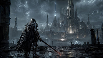 Dark Souls, Knight, Castle, Sword, Dark Fantasy HD wallpaper