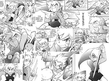 Blue, toon link, video games, zelda, four swords, manga HD wallpaper
