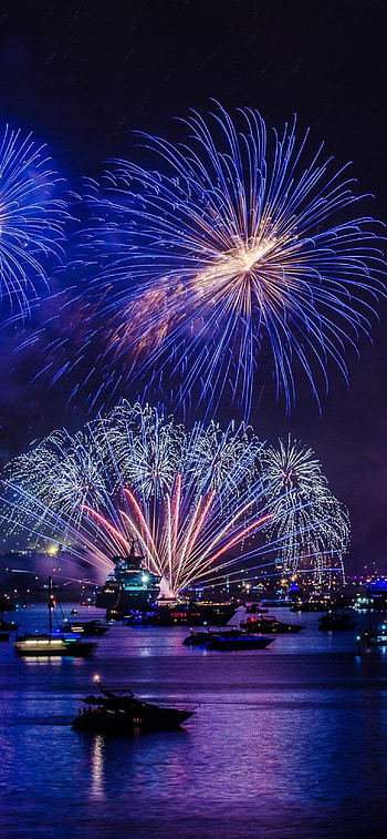 fireworks , Sparkling display, Bright lights, Celebratory vibes HD phone wallpaper