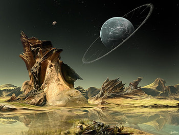 Another World, space, planet, ground HD wallpaper