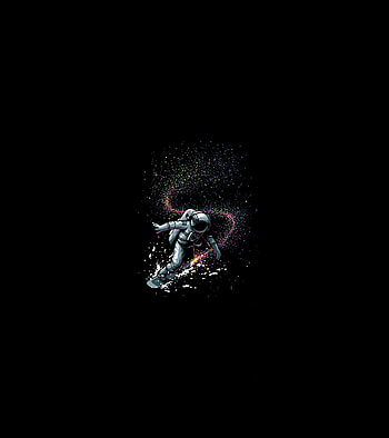 Astronaut, dark, artwork, minimal HD phone wallpaper
