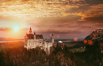 Neuschwanstein Castle , neuschwanstein-castle, world, nature, beautiful-places HD wallpaper