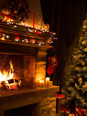 Christmas Fireplace, , Christmas , resolution HD phone wallpaper