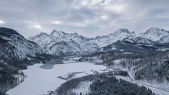 Almsee, Austria HD wallpaper