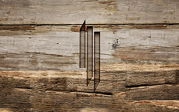 Skrillex wooden logo, , wooden backgrounds, music stars, Skrillex logo, Sonny John Moore, creative, wood carving, Skrillex HD wallpaper