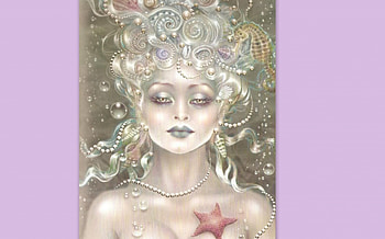 wind mermaide, star, pink, hair HD wallpaper