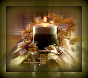 Christmas Candle, decorations, still life, burning candle, christmas HD wallpaper