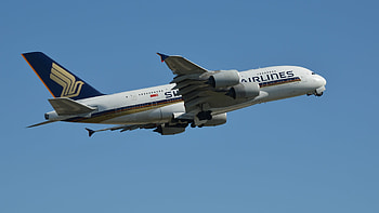 Singapore Airlines Airbus A380, Sydney Australia, 9V-SKJ HD wallpaper