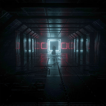 Dark, Shine, Light, Neon, Glow, Corridor HD phone wallpaper