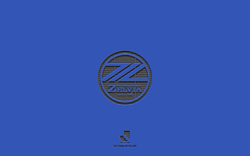 FC Machida Zelvia, blue background, Japanese football team, FC Machida Zelvia emblem, J2 League, Japan, football, FC Machida Zelvia logo HD wallpaper