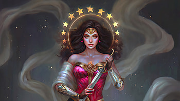 Wonder Woman With Sword , wonder-woman, superheroes, artist, artwork, digital-art, artstation HD wallpaper