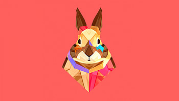 Artwork, Rabbits HD wallpaper
