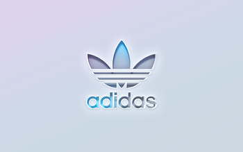 Adidas logo, Cut-out design, White background, 3D visual appeal HD wallpaper