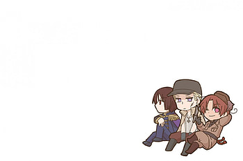 Second players, germany aph, white background, axis aph, boys, japan aph, anime, secon players, group, italy aph, hetalia, hetalia axis powers, manga, guy, male, trio, north italy aph HD wallpaper