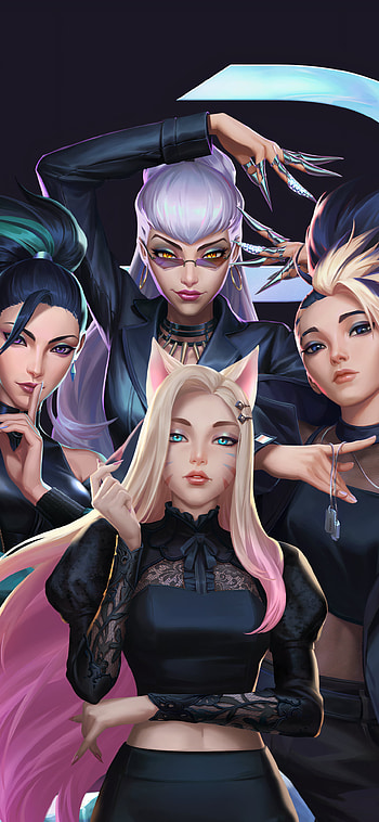 K/DA BADDEST 4 Shot, K-pop, K/DA, Kai'Sa (League of Legends), Akali (League Of Legends), Evelynn (League Of Legends), Ahri (League Of Legends), video game, League Of Legends HD phone wallpaper