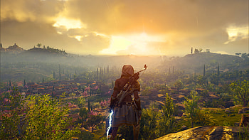 assassins creed odyssey land scape, Assassin's Creed Odyssey HD wallpaper
