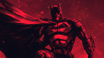 The Batman Red 2020, batman, superheroes, artwork, artist, artstation HD wallpaper