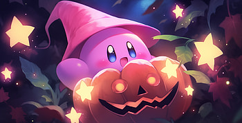 Kirby's Halloween Adventure - Magical, video game, Kirby HD wallpaper