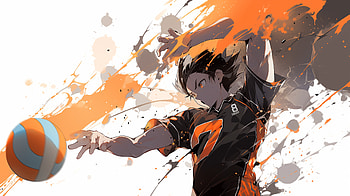 Dynamic Haikyū!! Tadashi Yamaguchi Volleyball Action, Anime, Haikyū!!, volleyball, Tadashi Yamaguchi HD wallpaper