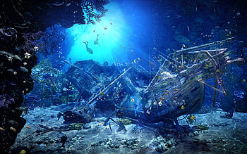 Ship, Fantasy HD wallpaper