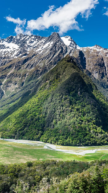 New Zealand mountains, Cool , Scenic beauty, 2022 collection HD phone wallpaper