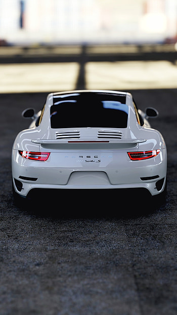 Sports, Porsche, Cars, Sports Car, Back View, Rear View, Porsche 911, Porsche 911 Turbo S HD phone wallpaper