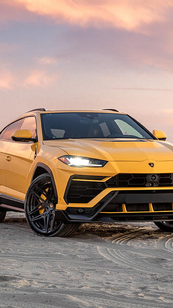 Lamborghini Urus, Yellow, Lamborghini Urus Yellow HD phone wallpaper