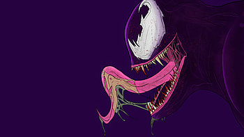 Venom Fanmade, venom, superheroes, artwork, art, digital-art, minimalism HD wallpaper