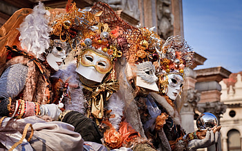Venice carnival, Extravagant costumes, Enchanting masquerade, Historical tradition HD wallpaper