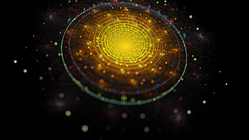 Colorful Glitter Circle Fractal Abstraction Artwork Abstract HD wallpaper