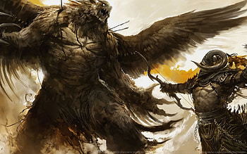 Brave Battle, gameguild wars, fighting, monster, demon, adventure, action, fantasy, , warrior HD wallpaper