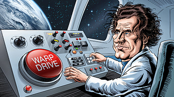 Warp Drive: Ultra Adventure in Space, Warp Drive, space, control panel, Science Fiction, cartoon HD wallpaper