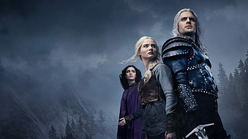 Henry Cavill as Geralt of Rivia, Freya Allen as Princess Cirilla of Cintra, Anya Chalotra as Yennefer of Vengerberg, Joey Batey as Jaskier, Eamon Farren as Cahir The Witcher 3 HD wallpaper