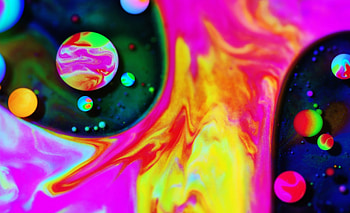 Abstract, colorful, skin, ruslan khasanov, summer, pink, planet, green, yellow, texture, space, vara HD wallpaper