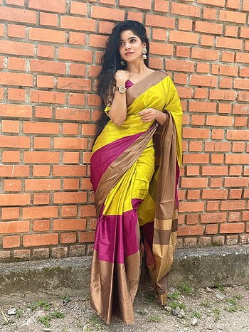 Divya Bharathi, Traditional, Divya_Bharathi, Saree HD phone wallpaper