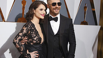 Tom Hardy, Charlotte Riley, Oscar 2016, red carpet HD wallpaper