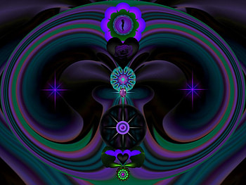 Purple Gem, eye candy, abstract, 3d, fractal, collage HD wallpaper