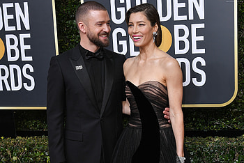 Golden Globes, Justin Timberlake, Jessica Biel HD wallpaper