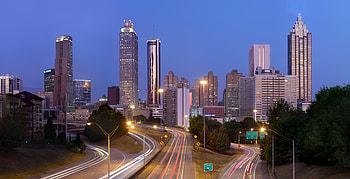 Atlanta Skyline, Travels, High resolution, Skyline HD wallpaper
