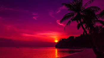 Sunset, Thailand, Beach HD wallpaper