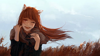 Spice and Wolf, Anime wolf deity, Travelling merchant, Economics lessons HD wallpaper