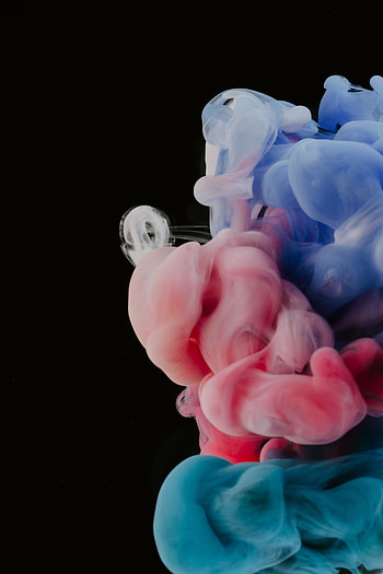 Colorful, ink dipping, close up HD phone wallpaper