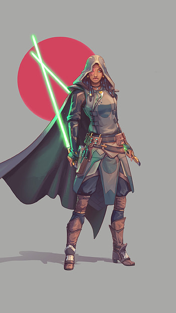 Star Wars Jedi Sentinel — Green Lightsaber , Jedi, weapon, lightsaber, Sci Fi, Star Wars HD phone wallpaper