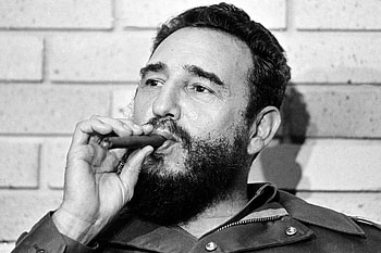 Monochrome, Fidel Castro HD wallpaper